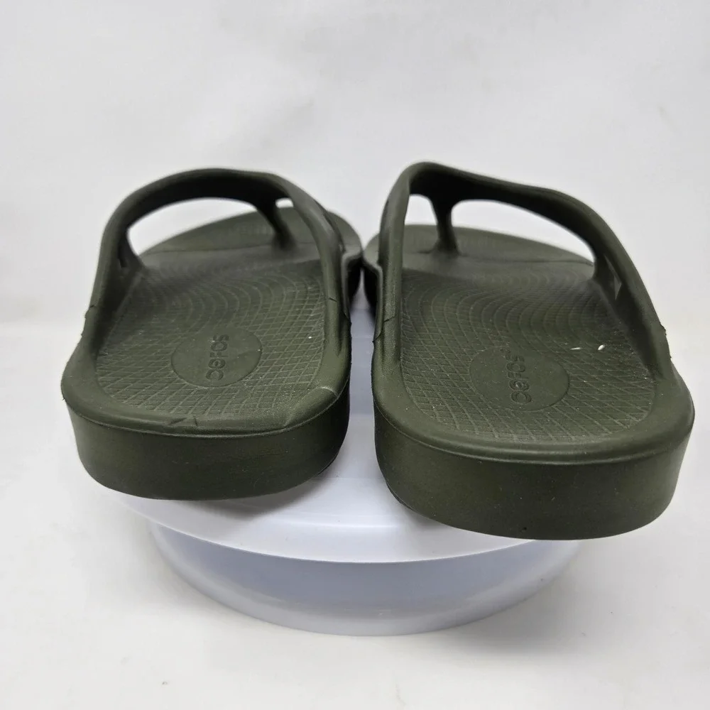 OOFOS OOriginal Recovery Sandals Forest Green Mens 13 Womens 15 Flip Flops 1100